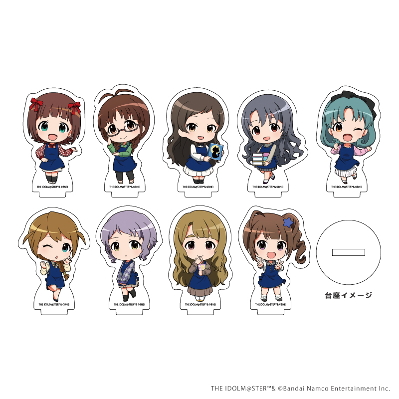 アイドルマスター ミリオンライブ！_アクリルぷちスタンド 02/エプロンver. BOX(全9種)(ミニキャライラスト)【コンプリートBOX/9個入り】
