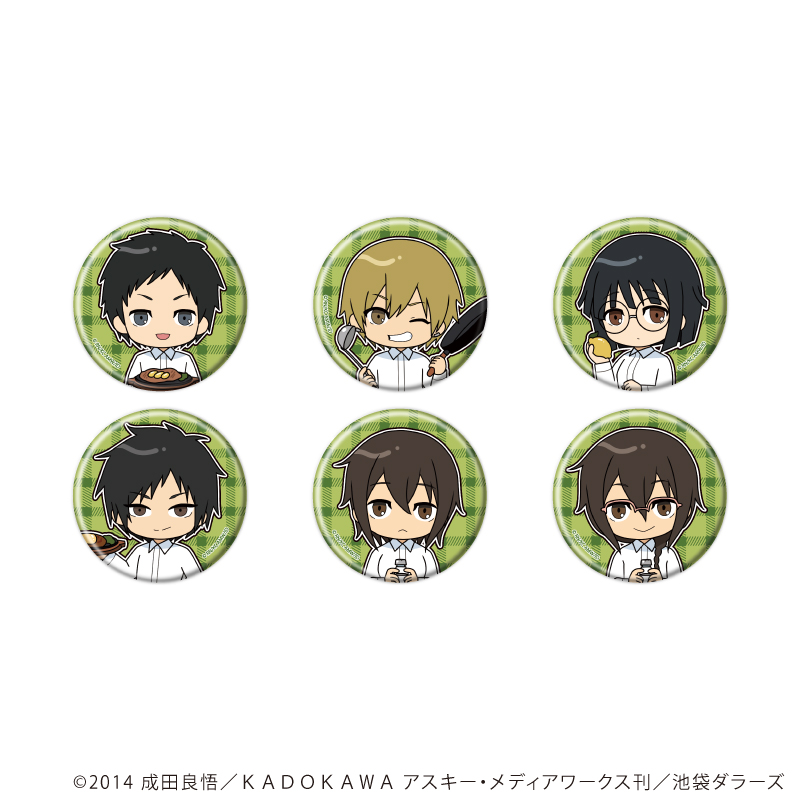 デュラララ!!×2_缶バッジ16/BOX(全6種)(POP Artイラスト)【コンプリートBOX/6個入り】