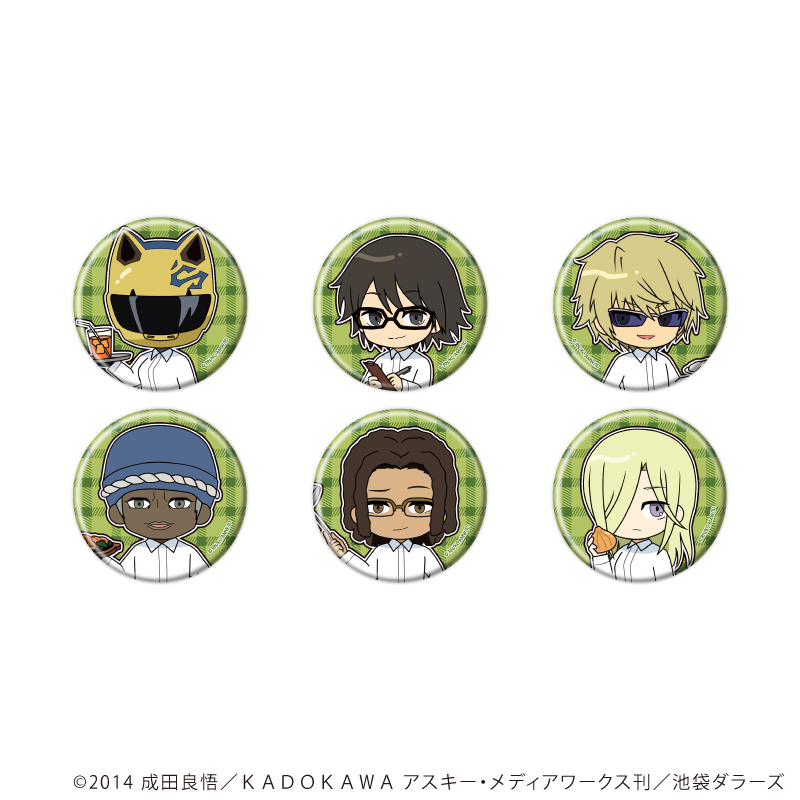 デュラララ!!×2_缶バッジ17/BOX(全6種)(POP Artイラスト)【コンプリートBOX/6個入り】