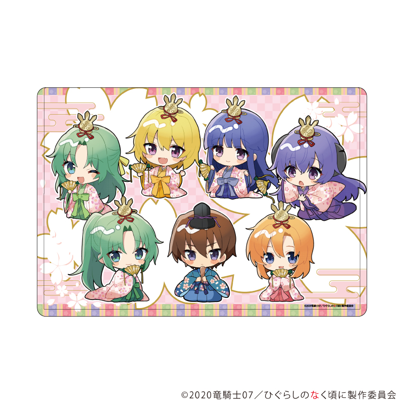 ひぐらしのなく頃に 卒_キャラクリアケース12/集合デザイン ひな祭りver.(ミニキャライラスト)