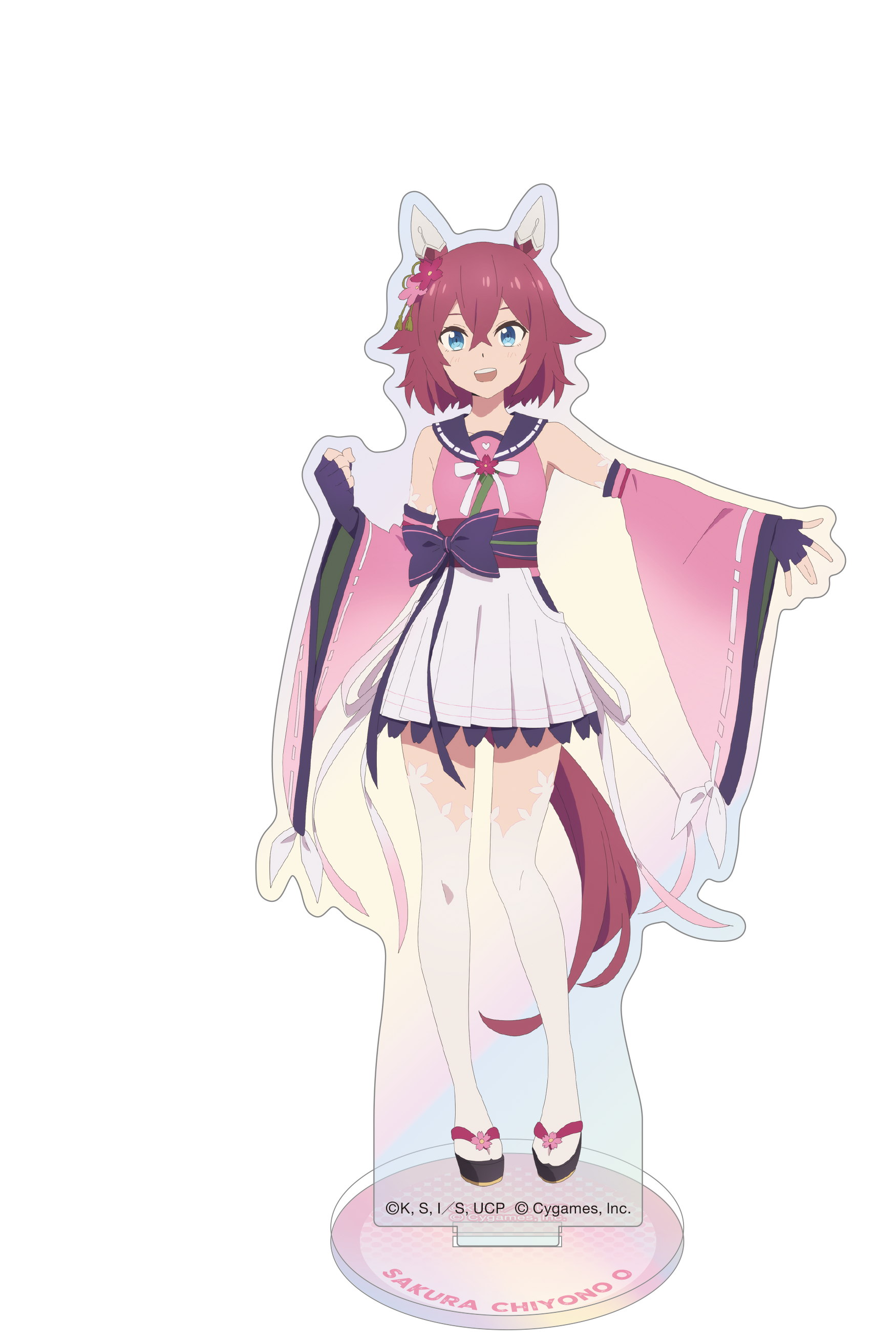 ラ*グ様 サクラチヨノオー　ウマ娘　シークレット　バスタオル　4595 ウマ娘 シンデレラグレイ_オーロラアクリルスタンド／サクラ