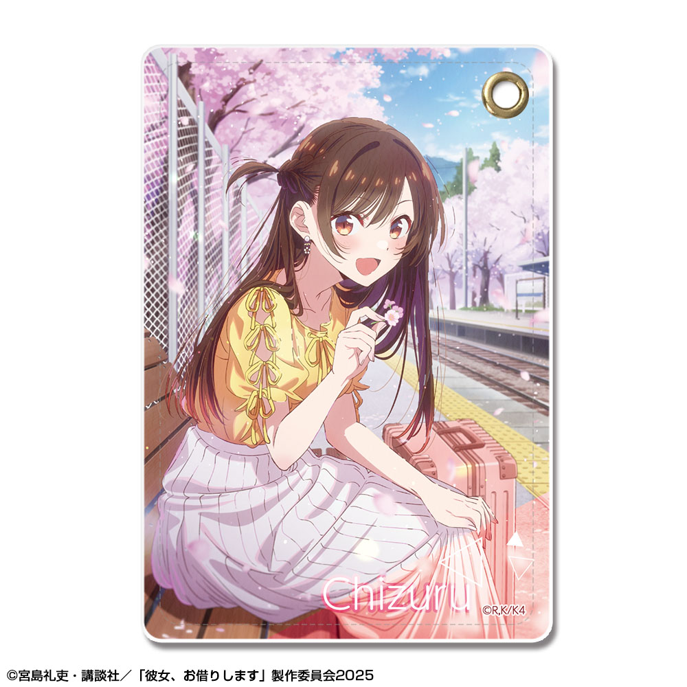 彼女、お借りします_レザーパスケース Ver.4 デザイン01(水原千鶴)