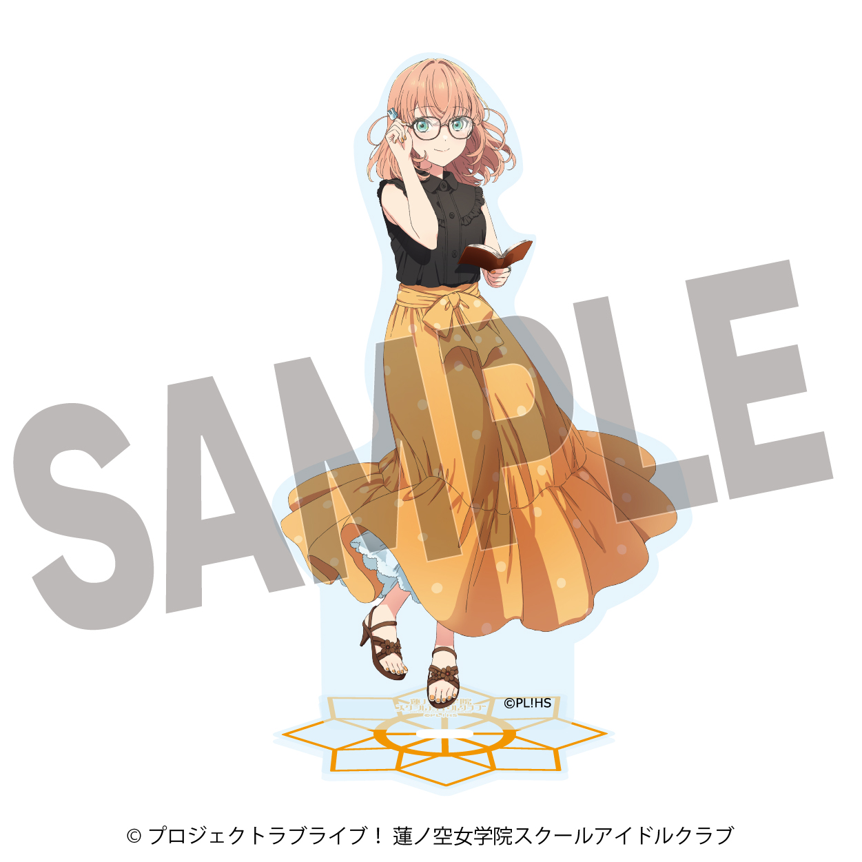 ラブライブ！蓮ノ空女学院スクールアイドルクラブ×石川県立図書館_アクリルスタンド 日野下花帆