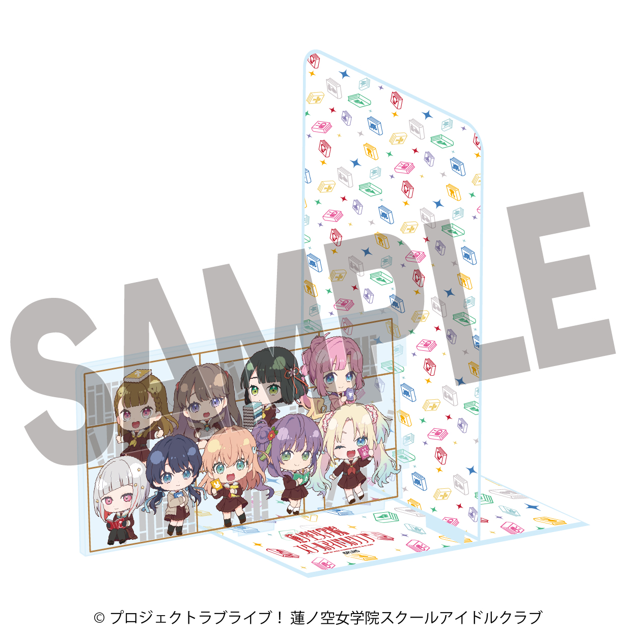 ラブライブ！蓮ノ空女学院スクールアイドルクラブ×石川県立図書館_ブックエンド　ミニキャラver