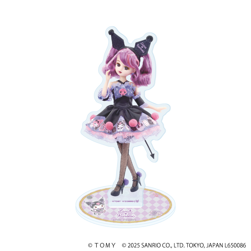 LiccA×サンリオキャラクターズ_アクリルスタンド02/リカちゃん&クロミ