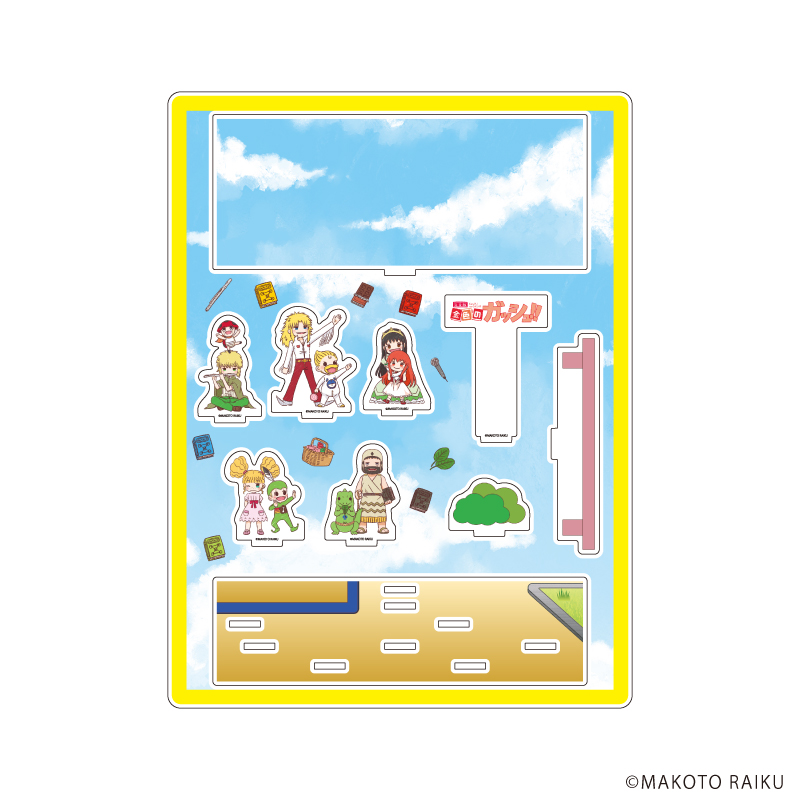 金色のガッシュ!! 完全版_アクリルジオラマ02/集合デザインB(グラフアートイラスト)