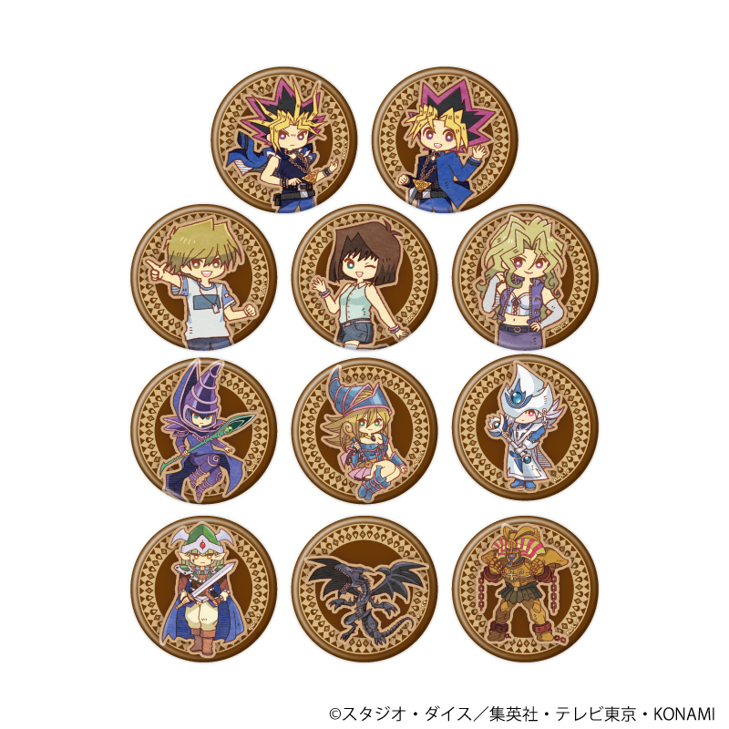 遊☆戯☆王デュエルモンスターズ_缶バッジ13/BOX(全11種)(レトロアートイラスト)【コンプリートBOX/11個入り】