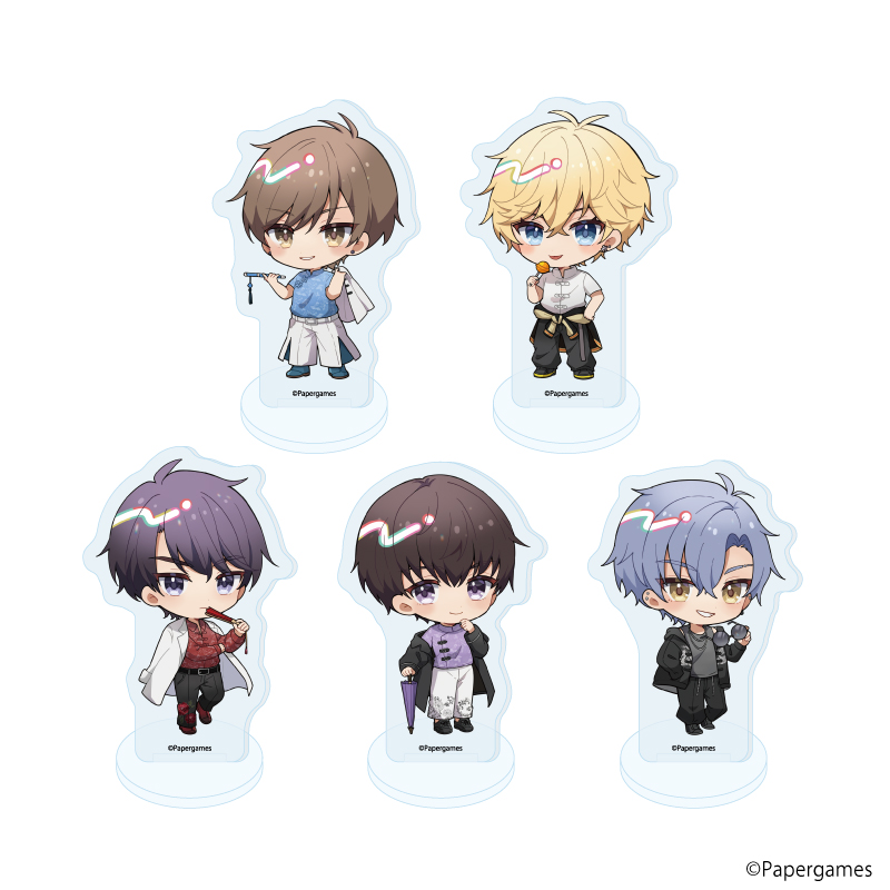 恋とプロデューサー～EVOL×LOVE～_アクリルぷちスタンド09/チャイナver. BOX(全5種)(ミニキャライラスト)【コンプリートBOX/5個入り】