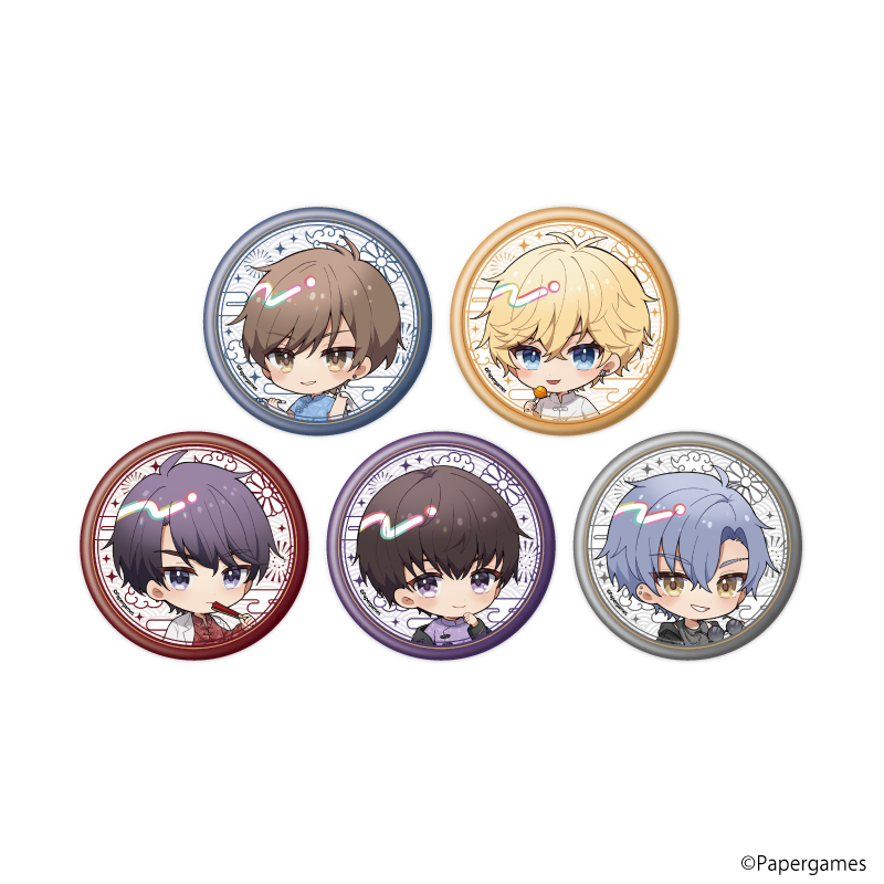 恋とプロデューサー～EVOL×LOVE～_缶バッジ27/チャイナver. BOX(全5種)(ミニキャライラスト)【コンプリートBOX/5個入り】