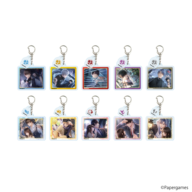 恋とプロデューサー?EVOL×LOVE?_パーツ付きアクリルキーホルダー06/BOX(全10種)(公式イラスト)【コンプリートBOX/10個入り】