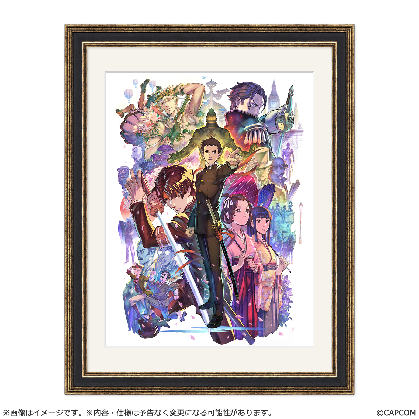 大逆転裁判1&2 -成歩堂龍ノ介の冒險と覺悟-_メインビジュアル 額装付きキャラファイングラフ
