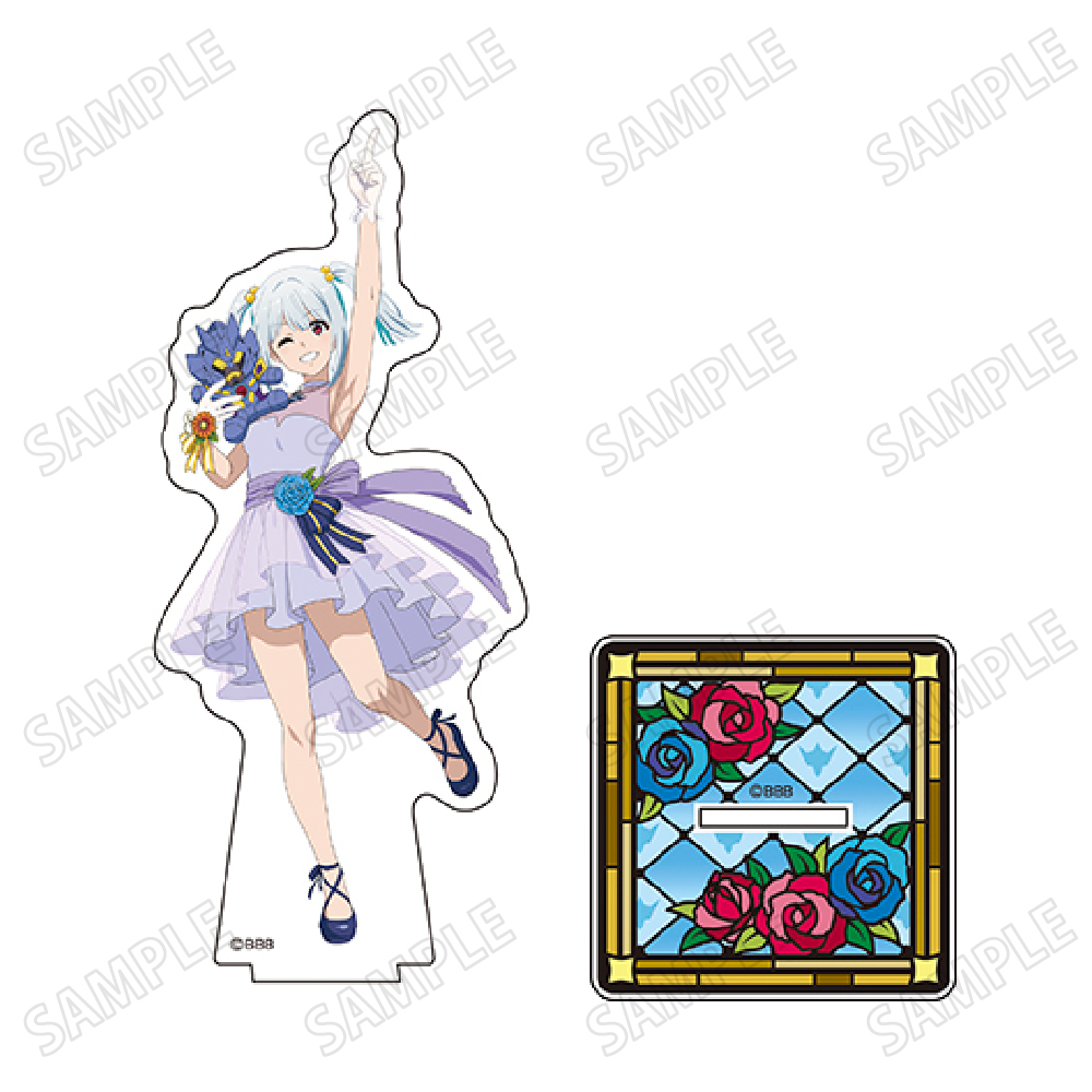 勇気爆発バーンブレイバーン_描き下ろしBIGアクリルスタンド【お花ver.】?ルル