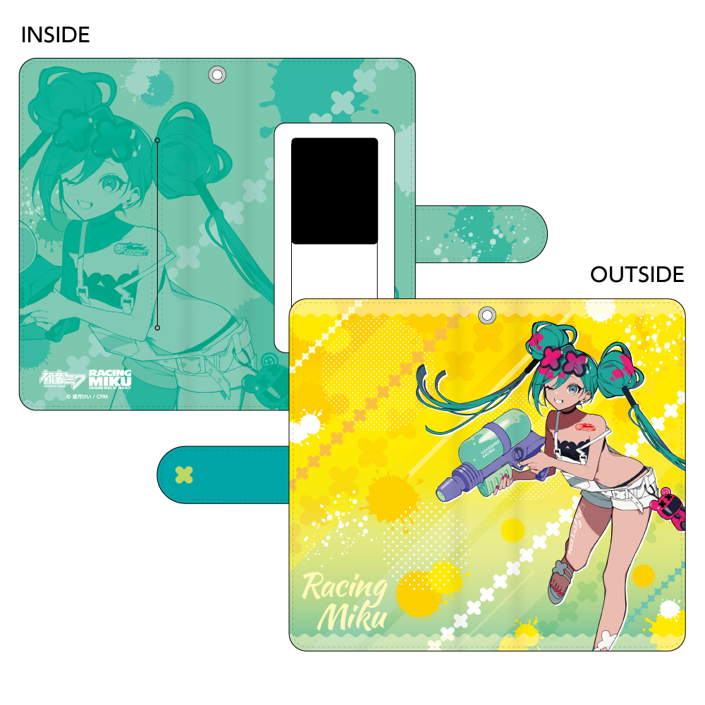 初音ミク GTプロジェクト_レーシングミク 2025 セパンVer.手帳型スマートフォンケース