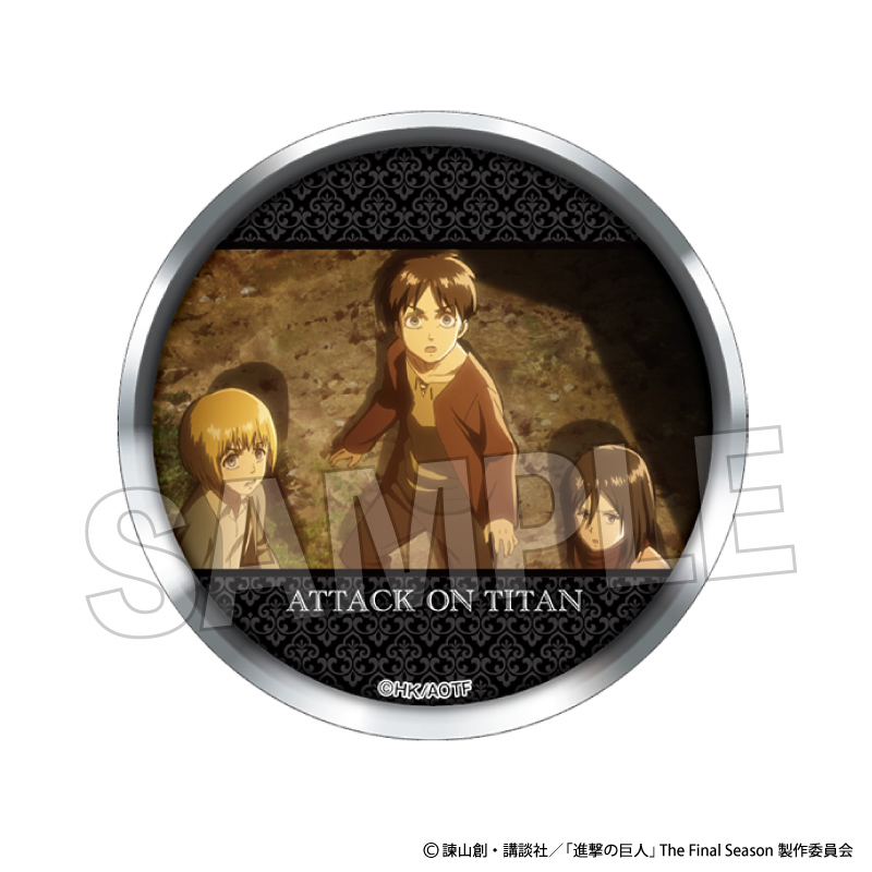 進撃の巨人_ギラギラ缶バッジ　2