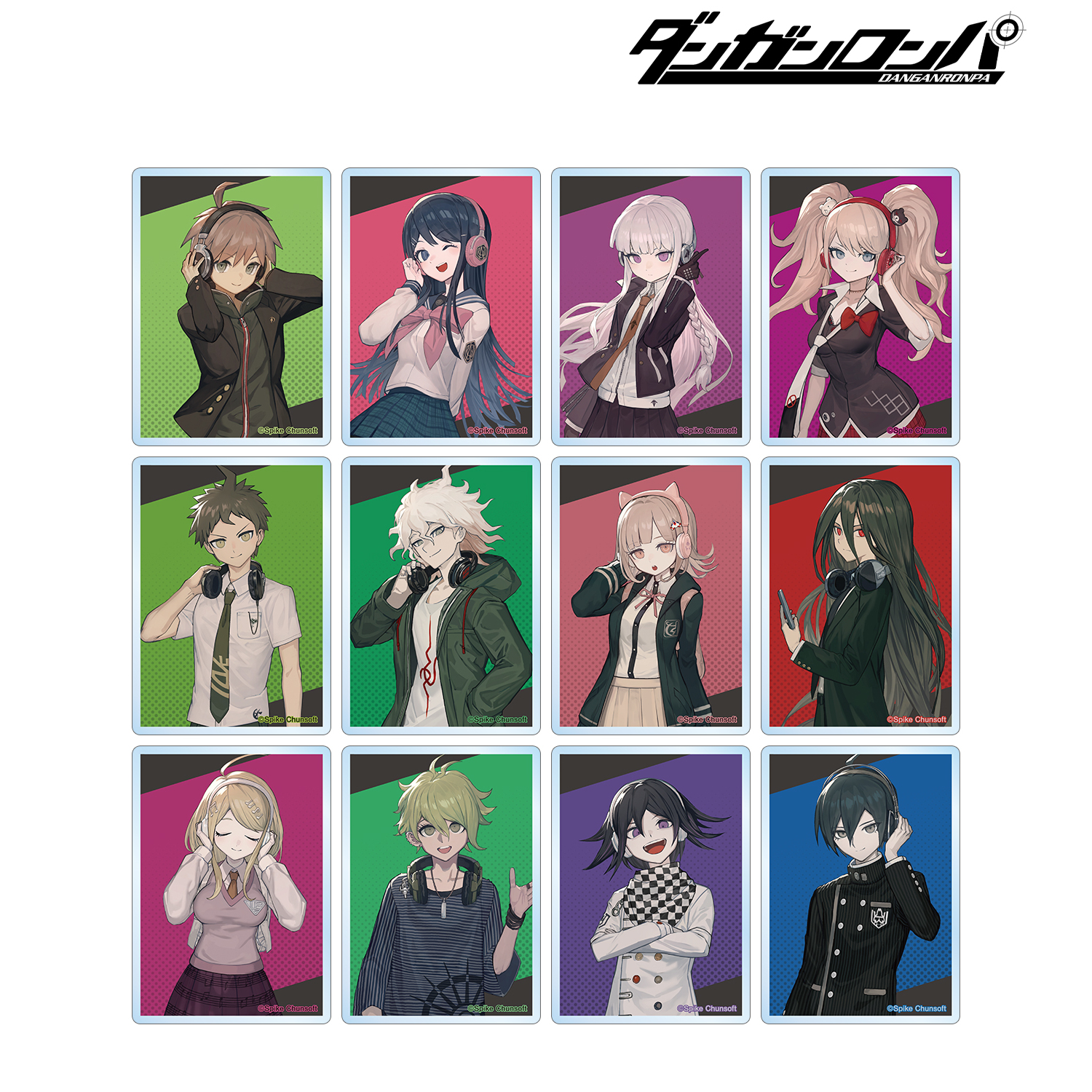 ダンガンロンパシリーズ_lackさんイラスト ヘッドフォンver. トレーディングアクリルカード(単位/コンプリートBOX/12パック入り)