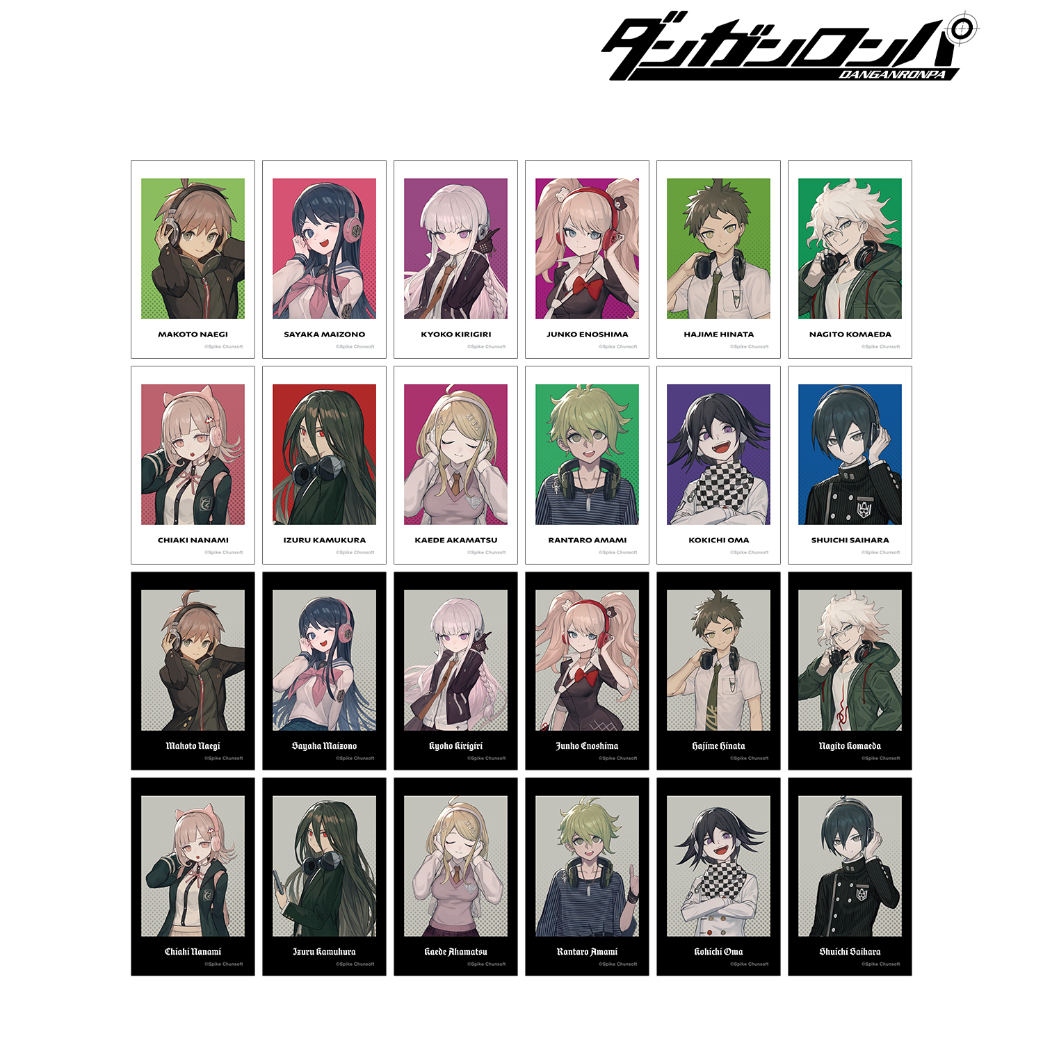 ダンガンロンパシリーズ_lackさんイラスト ヘッドフォンver. トレーディングイラストカード(単位/コンプリートBOX/24パック入り)