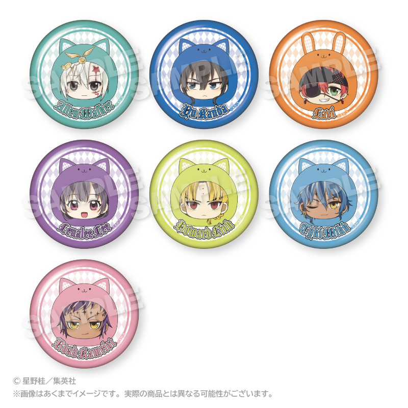 D.Gray-man_トレーディングまるめいつ缶バッジ　【BOX／7個入り】