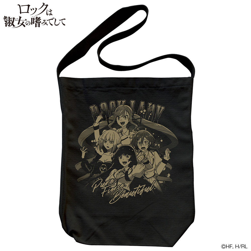 ロックは淑女の嗜みでして_ロックレディ ショルダートート/BLACK