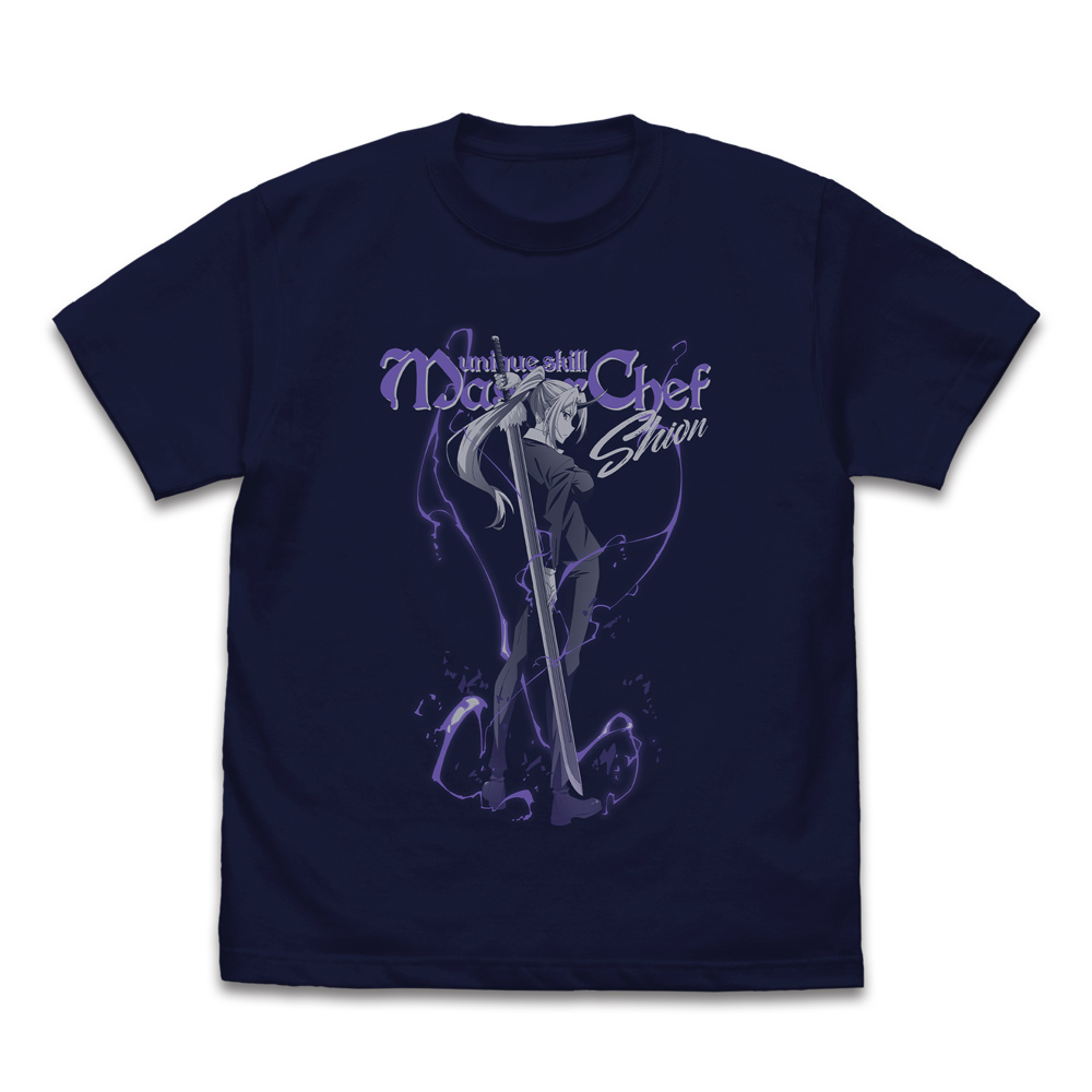 転生したらスライムだった件_Lサイズ_秘書シオン Tシャツ/NAVY