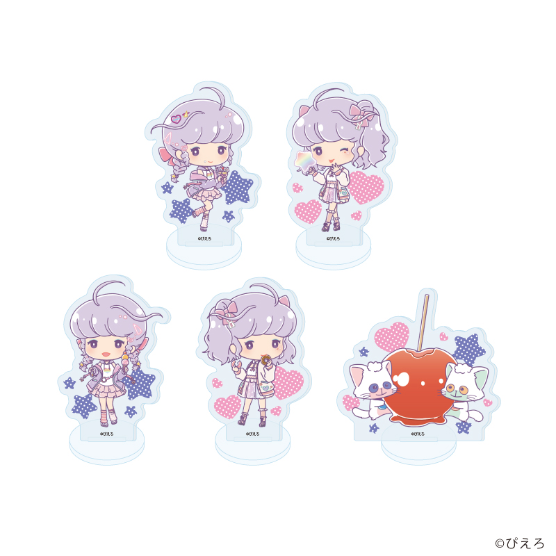 魔法の天使クリィミーマミ_アクリルぷちスタンド04/食べ歩きスイーツver. BOX(全5種)(Candy artイラスト)【コンプリートBOX/5個入り】