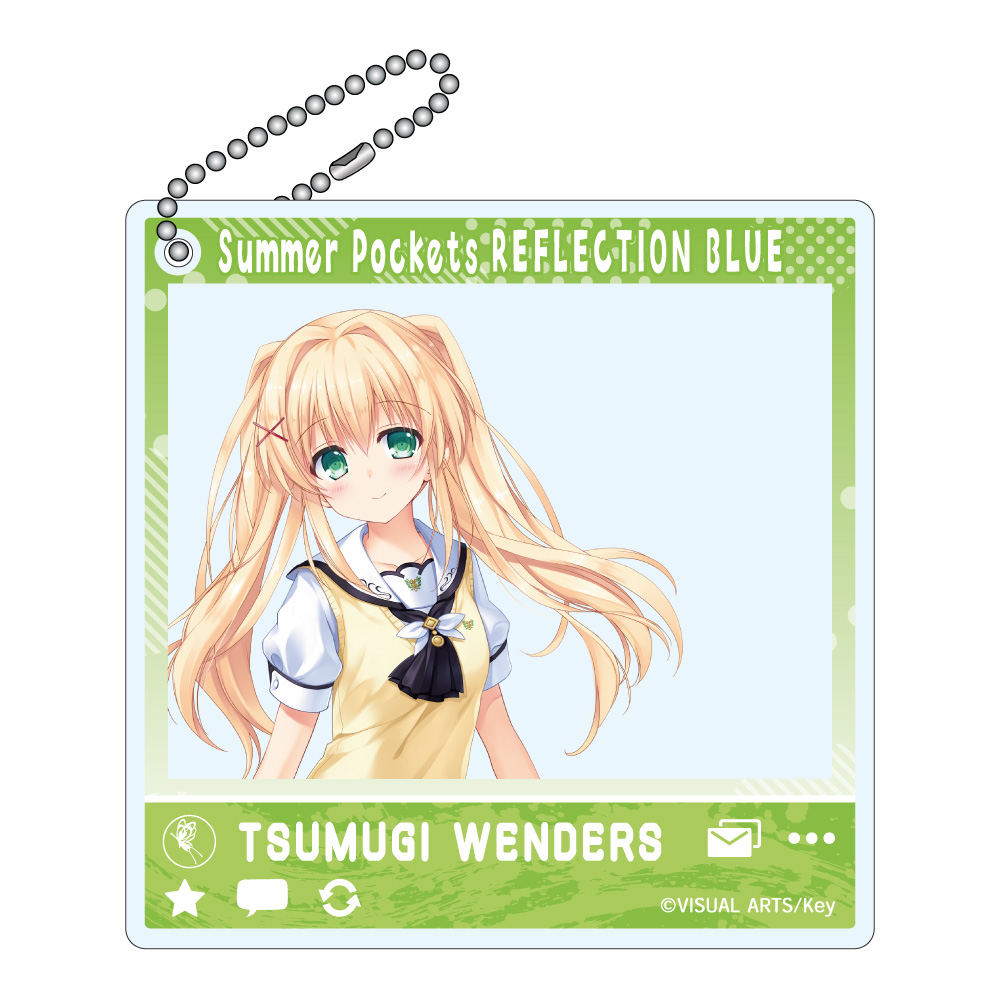 Summer Pockets REFLECTION BLUE_SNSぽいアクリルキーホルダー 紬ヴェンダース