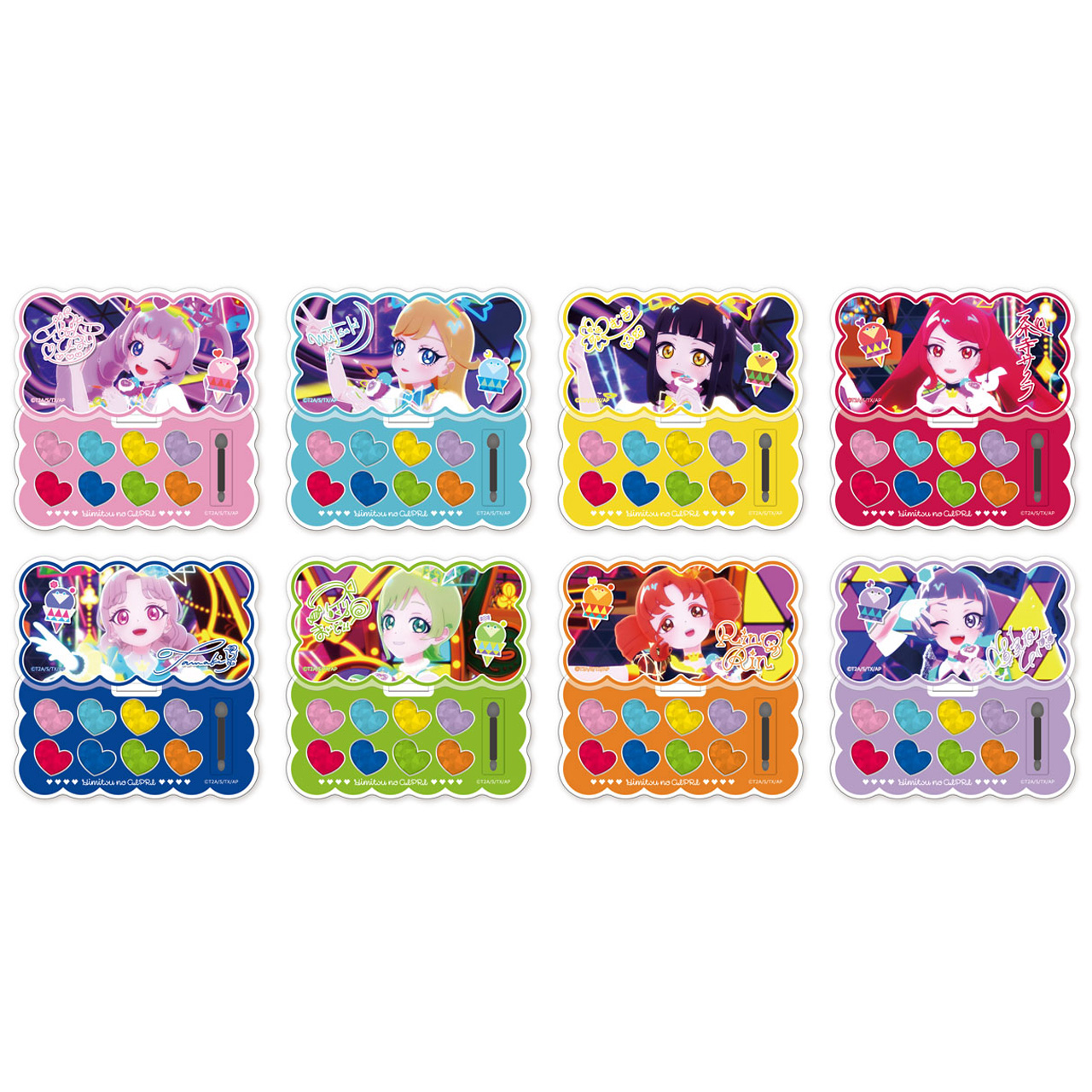 ひみつのアイプリ_場面写メイクパレットアクリルスタンド 全8種（トレーディング）