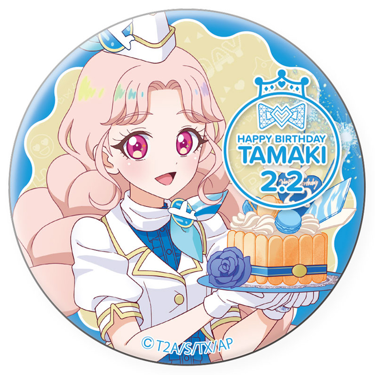 プリティーシリーズ_ハピプリバースデー202502　缶バッジタマキ
