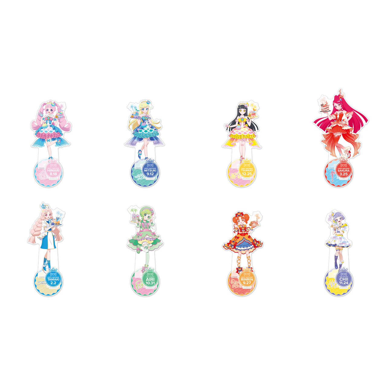 プリティーシリーズ_ハピプリバースデー202512 アクリルスタンド