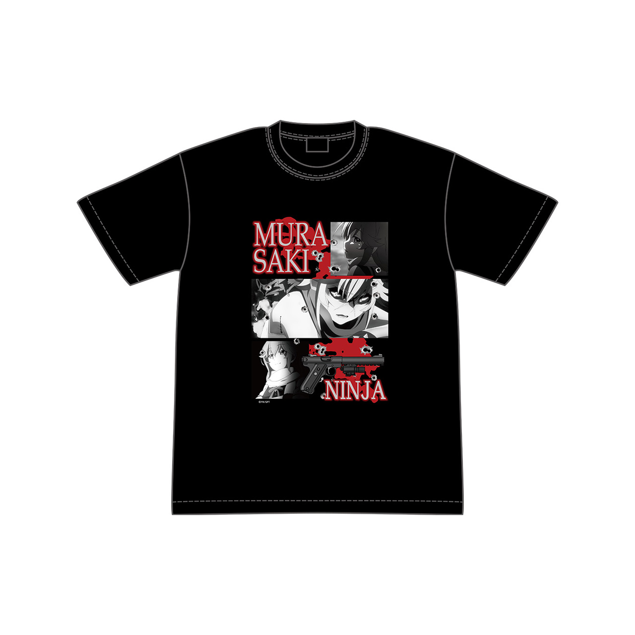 グリザイア：ファントムトリガー_サイズL_NINJA・ムラサキ Tシャツ