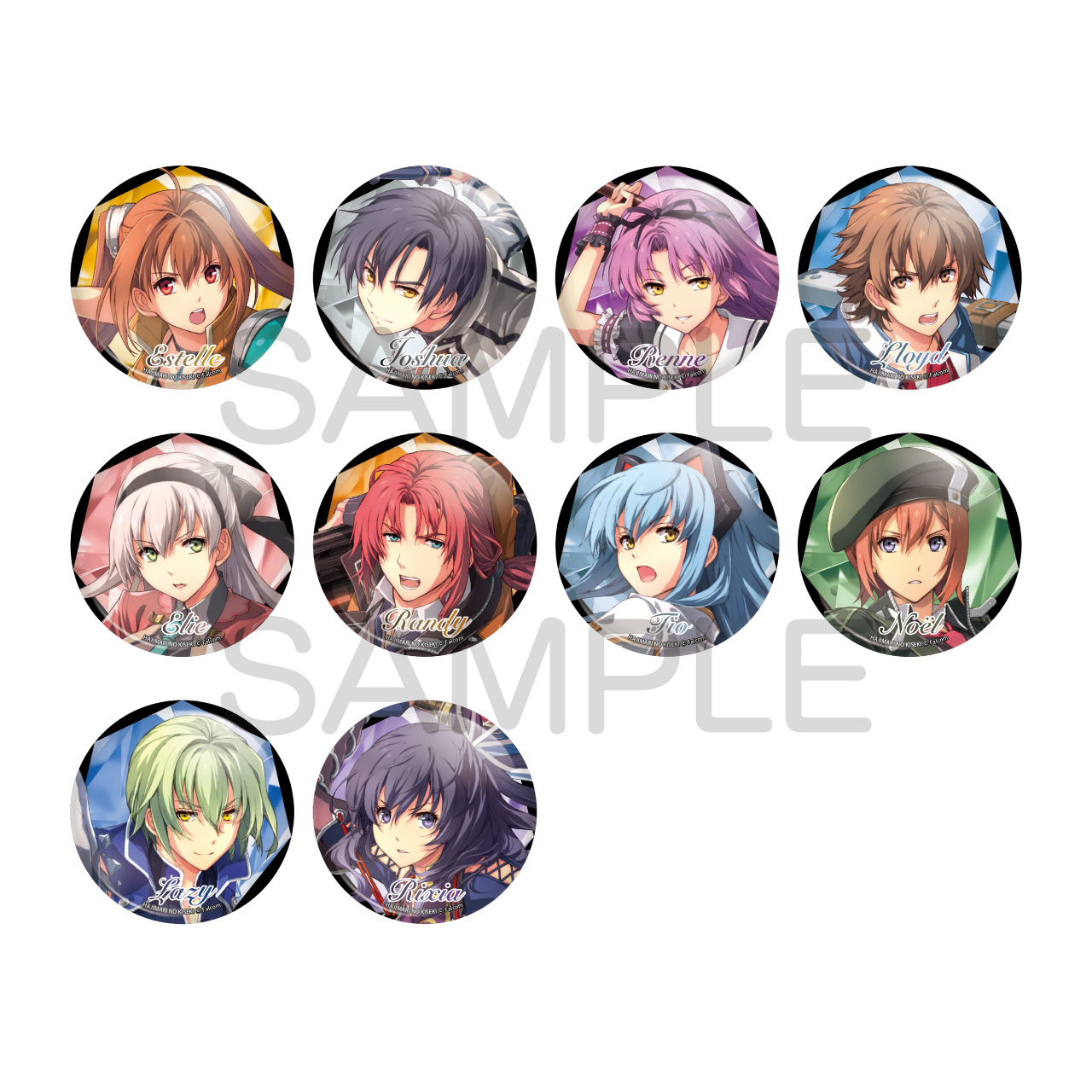 英雄伝説シリーズ　創の軌跡_トレーディングメタル缶バッジ vol.2　【BOX／10個入り】【コンプリートセット】