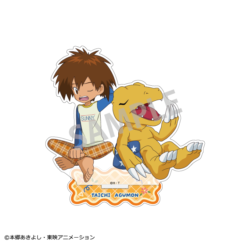 デジモンアドベンチャー_アクリルスタンド  八神太一＆アグモン/寝起き