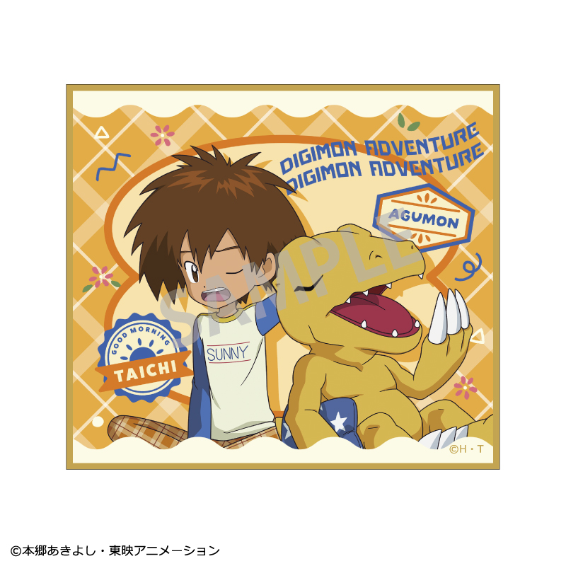 デジモンアドベンチャー_トレーディングミニ色紙/寝起き 【BOX