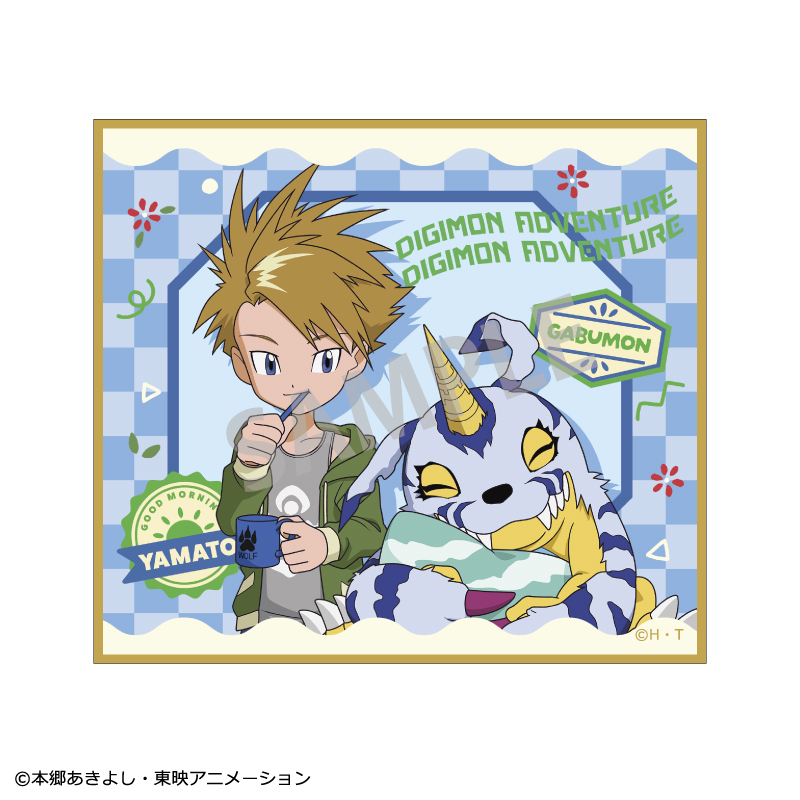 デジモンアドベンチャー_トレーディングミニ色紙/寝起き 【BOX
