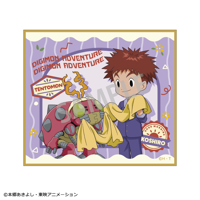 デジモンアドベンチャー_トレーディングミニ色紙/寝起き 【BOX