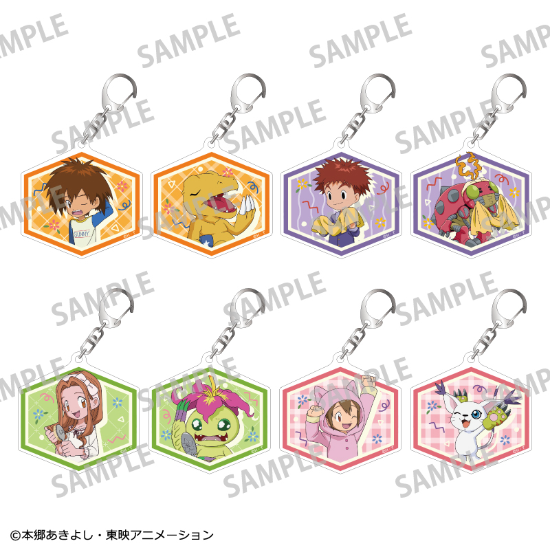 デジモンアドベンチャー_トレーディングアクリルキーホルダーvol.1/寝起き　【BOX／8個入り】