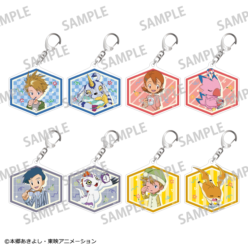 デジモンアドベンチャー_トレーディングアクリルキーホルダーvol.2/寝起き　【BOX／8個入り】