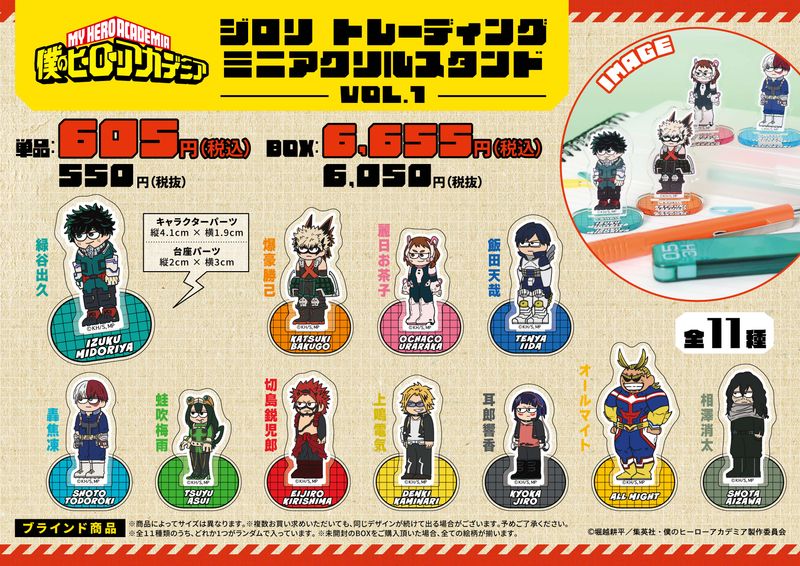僕のヒーローアカデミア_ジロリトレーディングミニアクリルスタンドvol
