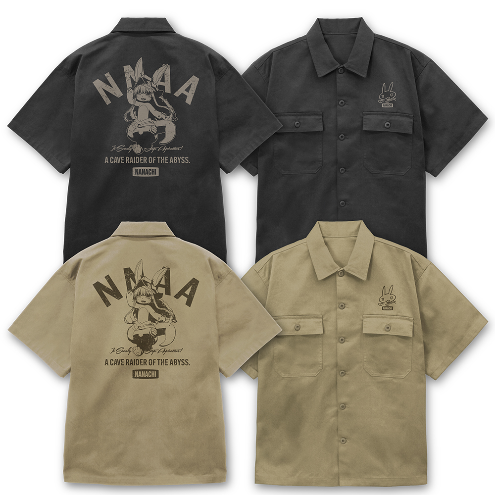 メイドインアビス 烈日の黄金郷_XLサイズ_ナナチ ワークシャツ/SAND KHAKI
