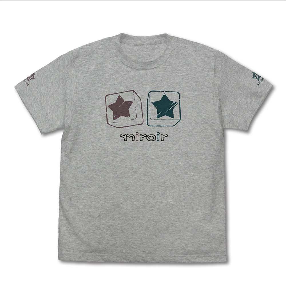 アイドルマスター シンデレラガールズ_Sサイズ_miroirロゴ Tシャツ/MIX GRAY