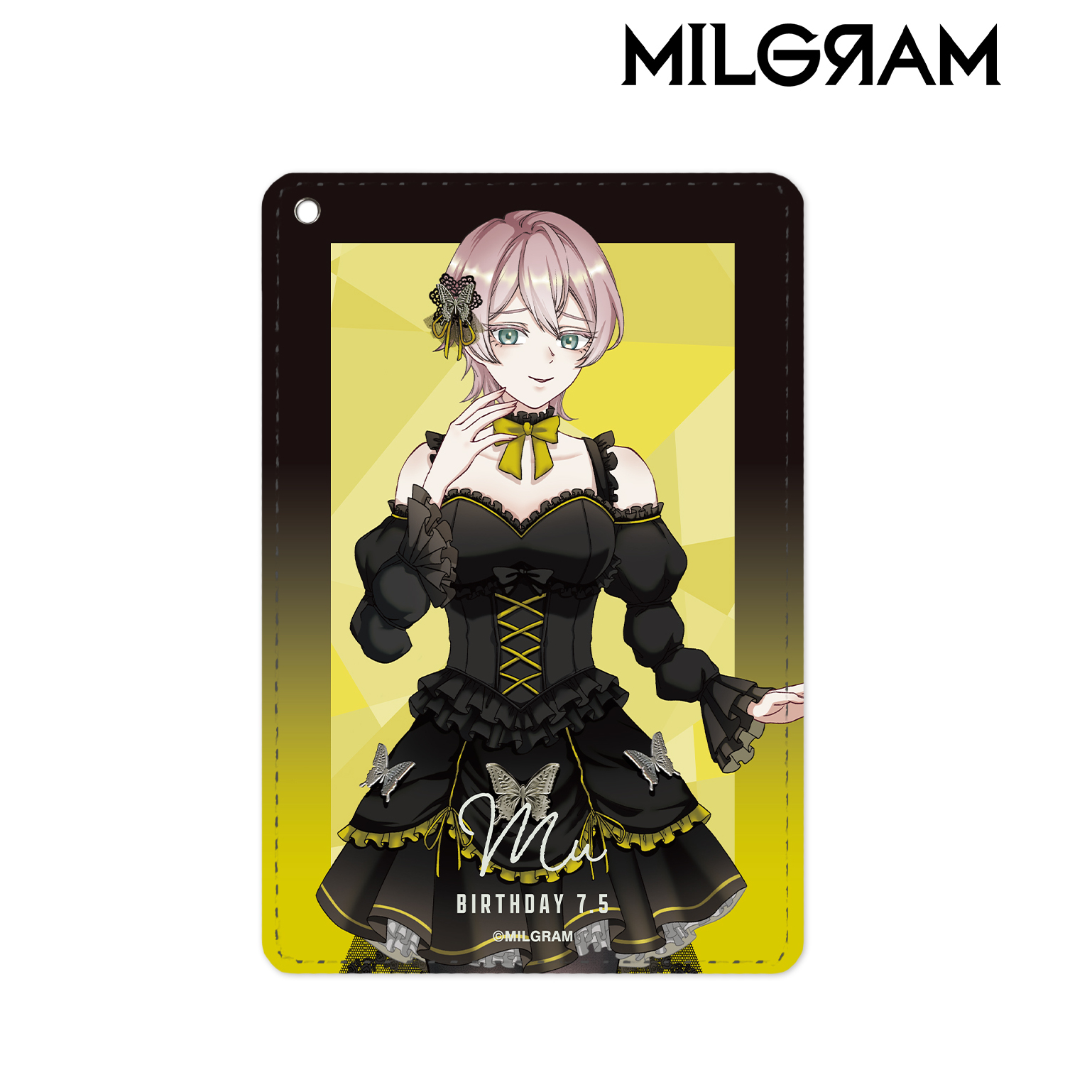 MILGRAM -ミルグラム-_描き下ろし ムウ バースデーver. 第2弾 1ポケットパスケース