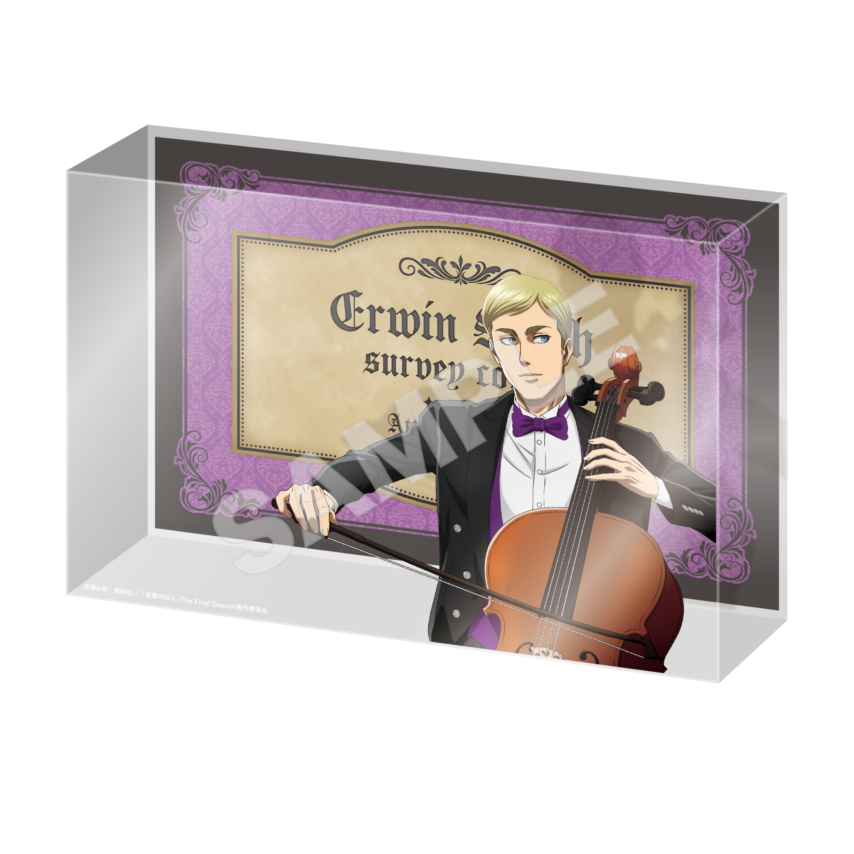 進撃の巨人_四重奏ver.　クリスタルアートボード /04 エルヴィン