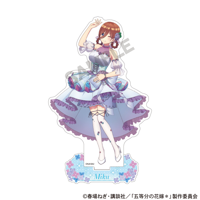 五等分の花嫁＊_アクリルスタンド　中野三玖　紫陽花ドレス