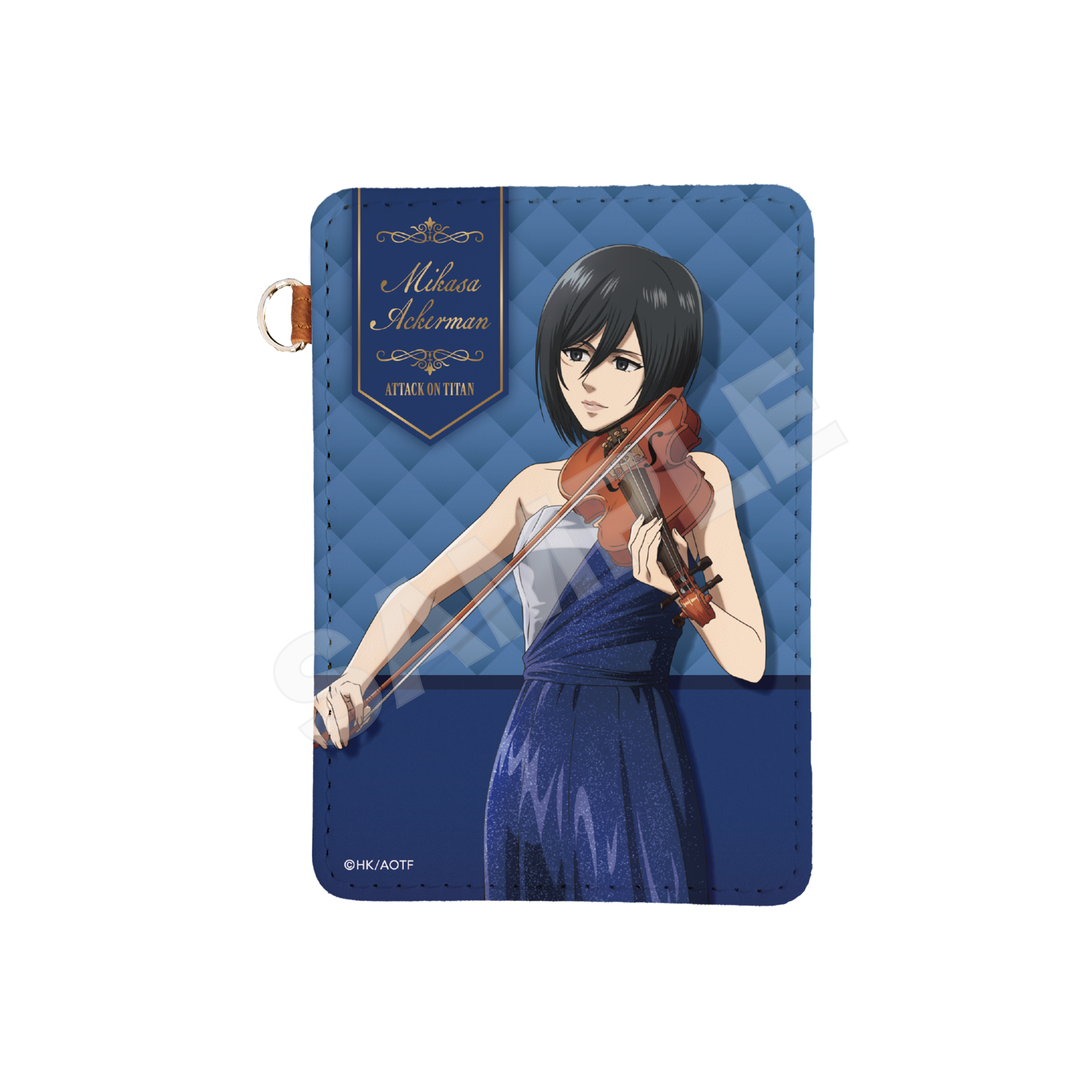 進撃の巨人_四重奏ver.　レザーパスケース /02 ミカサ