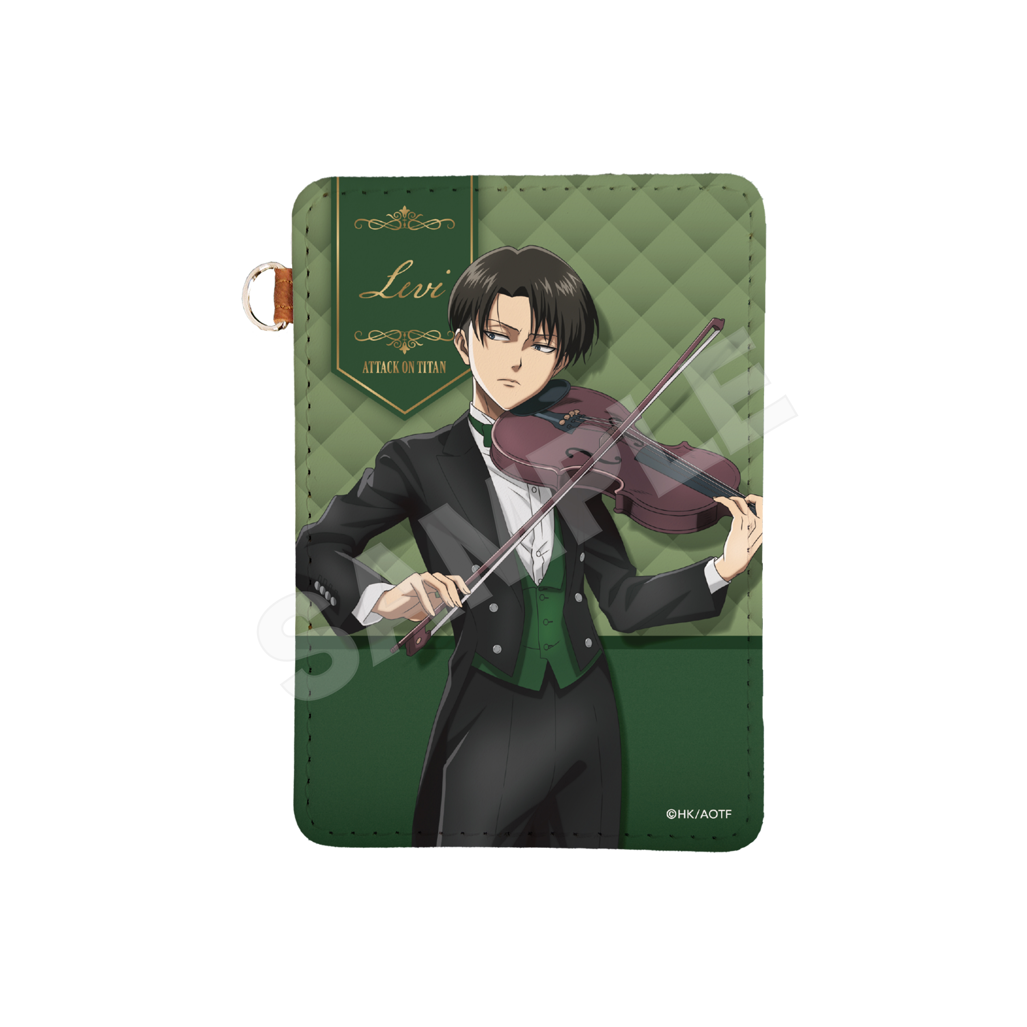 進撃の巨人_四重奏ver.　レザーパスケース /03 リヴァイ