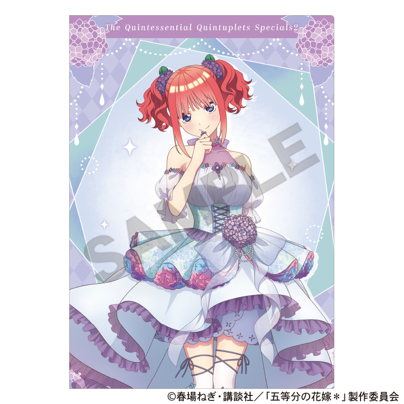 五等分の花嫁＊_シングルクリアファイル 中野二乃 紫陽花ドレス