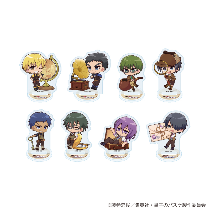 黒子のバスケ_アクリルぷちスタンド 23/アンティークver. コンプリートセット(全8種)(ミニキャライラスト)【コンプリートセット/8個入り】