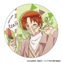 ヘタリア World☆Stars_トレーディンググリッター缶バッジ 食べ歩き