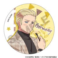 ヘタリア World☆Stars_トレーディンググリッター缶バッジ 食べ歩き