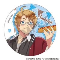 ヘタリア World☆Stars_トレーディンググリッター缶バッジ 食べ歩き