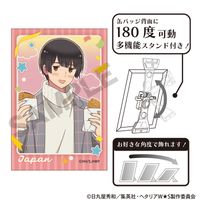 ヘタリア World☆Stars_アート缶バッジ 日本 食べ歩きグルメ